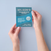 Faux wet water drops pressure wash Flyer (Hand)