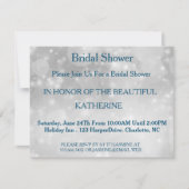 Faux White Glittering Fab Confetti Sparkles Stippe Kaart (Voorkant)