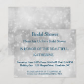 Faux White Glittering Fab Confetti Sparkles Stippe Kaart (Voorkant / Achterkant)