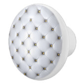 Faux White Gold Knobs Ceramic Draw Pull Keramische Knop (Rechts)