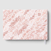 Faux White Lace Fishnet gastenboek (Achterkant)