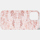 Faux White Lace Fishnet iPhone Case Gift (Achterkant (horizontaal))