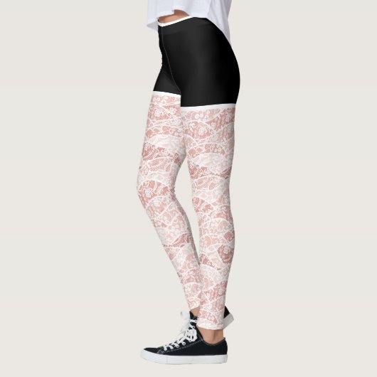 Faux White Lace Fishnet Leggings Funny (Links)