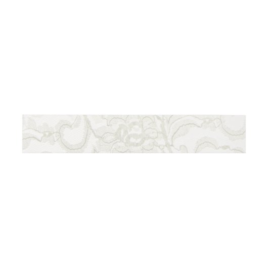 Faux White Lace Wedding Uitnodigingen Wikkel (Vlak)