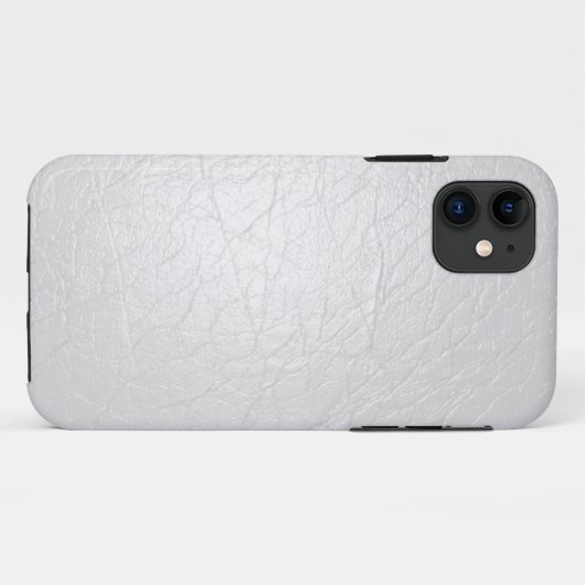 Faux White Leather iPhone 5s Case (Achterkant (horizontaal))