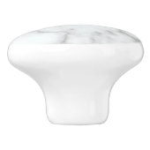 Faux White Marble Keramische Knop (Zijkant)