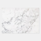Faux White Marble Texture Inpakpapier Vel (Voorkant 2)