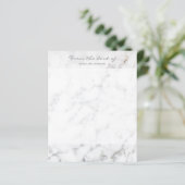 Faux White Marble Texture look-like & Custom Text (Staand voorkant)