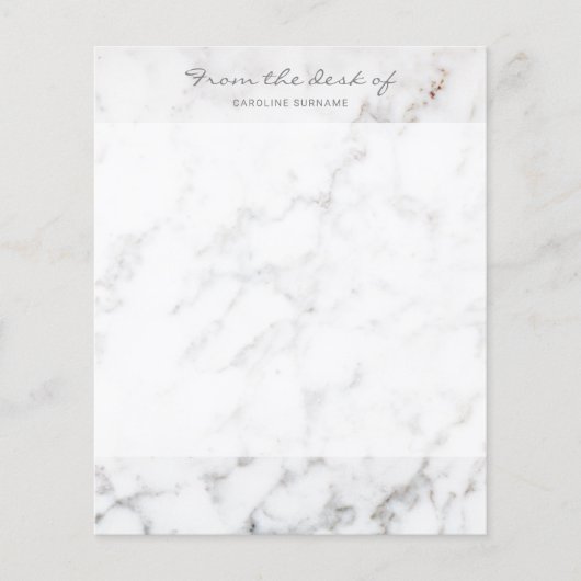 Faux White Marble Texture look-like & Custom Text (Voorkant)