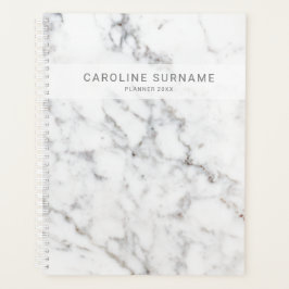 Faux White Marble Texture look-like & Custom Text Planner