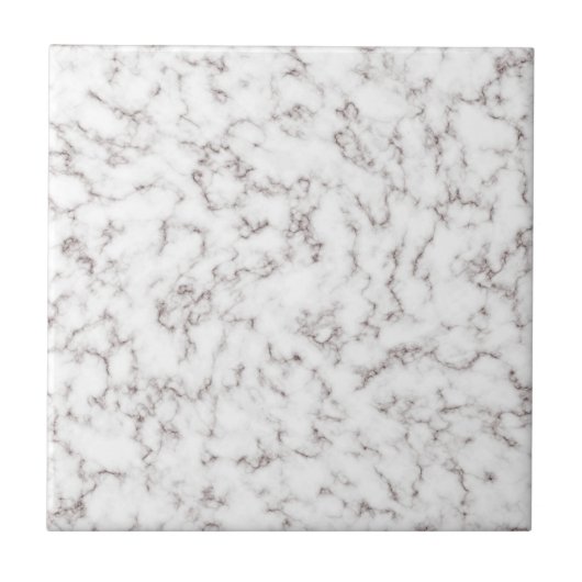 Faux White Pattern Marble Stone Keramische Tegel Tegeltje (Voorkant)