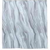 Faux White Silk Douchegordijn (Voorkant)