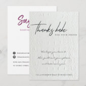 FAUX WHITLETHER CORPORATE BUSINESS LOGO BEDANKKAART (Voorkant / Achterkant)