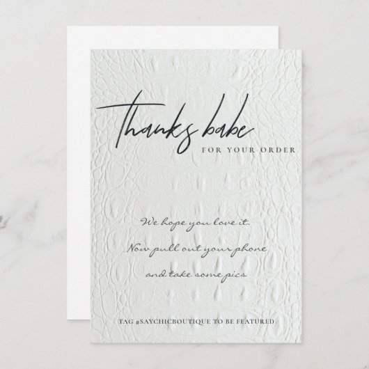 FAUX WHITLETHER CORPORATE BUSINESS LOGO BEDANKKAART (Voorkant / Achterkant)