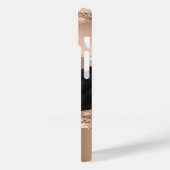 Faux wimpers zwart Roos gouden glitter Case-Mate iPhone Case (Achterkant / Links)