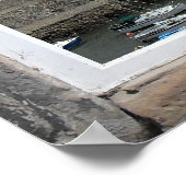 Faux Window Arch met Gevist Harbour Uitzicht Poster (Hoek)