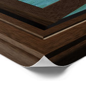 Faux Window Poster Aquamarine Ocean Scene Tranquil (Hoek)