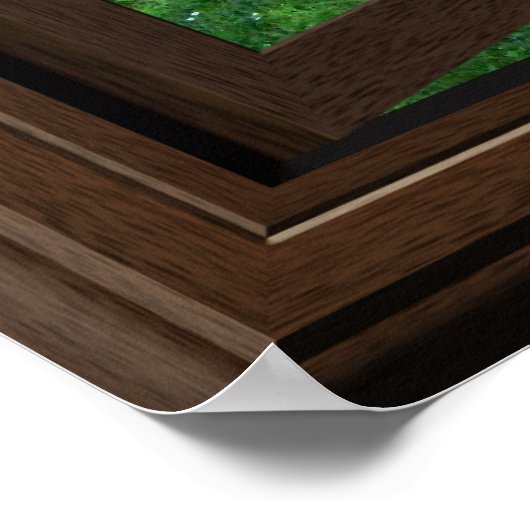 Faux Window Poster Peaceful Green Grass Ducks (Hoek)