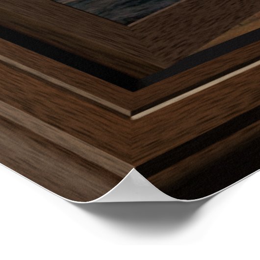 Faux Window Poster Peaceful Sunset Relaxing (Hoek)