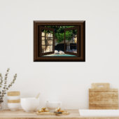 Faux Window Poster Peaceful Water Cave (Keuken)