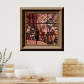 Faux Window Relaxing Uitzicht Bryce Canyon Utah Poster (Keuken)