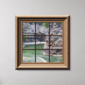 Faux Window Scene Genesee River Gorge Canvas (Voorkant)