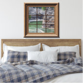Faux Window Scene Genesee River Gorge Canvas (Insitu (Slaapkamer))