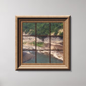 Faux Window Scene Genesee River Gorge Canvas (Voorkant)