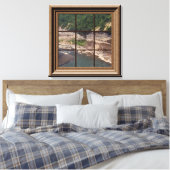 Faux Window Scene Genesee River Gorge Canvas (Insitu (Slaapkamer))