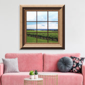 Faux Window Scene Peaceful Uitzicht Canvas Afdruk (Insitu (Woonkamer))