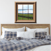 Faux Window Scene Peaceful Uitzicht Canvas Afdruk (Insitu (Slaapkamer))