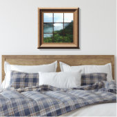 Faux Window Uitzicht Peaceful Waterfall Niagara He Canvas Afdruk (Insitu (Slaapkamer))