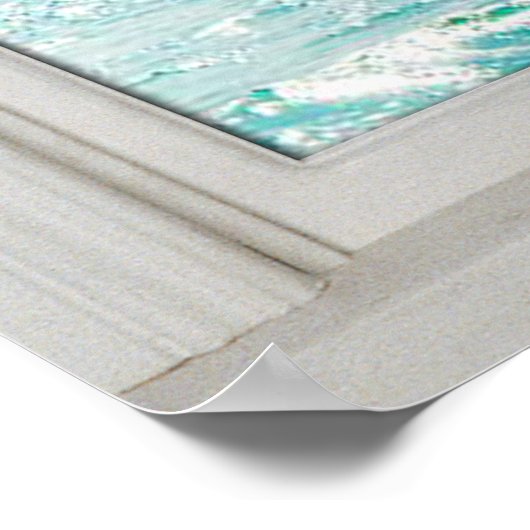 Faux Window White Wood Window Lijst Caraïbisch Uit Poster (Hoek)