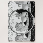 Faux Wisconsin Quarter Koe Cheese Corn Boerderij Legpuzzel (Verticaal)