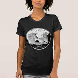 Faux Wisconsin Quarter Koe Cheese Corn Boerderij T-shirt