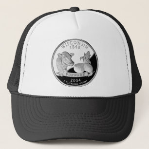 Faux Wisconsin Quarter Koe Cheese Corn Boerderij Trucker Pet