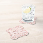 Faux wit kant visnet papier Onderzetter (Insitu)