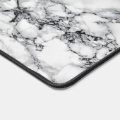 Faux wit marmer ontwerp bureaumat (Hoek)