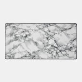 Faux wit marmer ontwerp bureaumat (Voorkant)