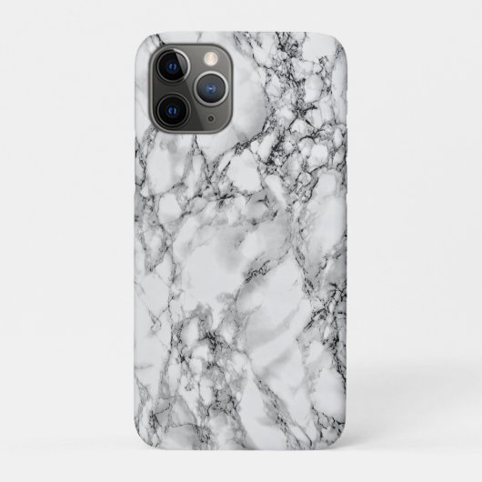 Faux wit marmeren iPhone hoesje (Achterkant)