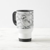 Faux wit marmeren reismok reisbeker (Voorkant links)