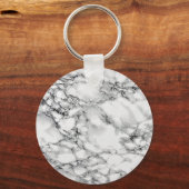Faux wit marmeren Sleutelhanger (Voorkant)