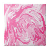 Faux Wit Roze Marmeren Steen Keramische Tegel Abst Tegeltje (Voorkant)