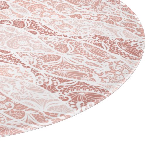 Faux witte kant visnet snijplank (Hoek)