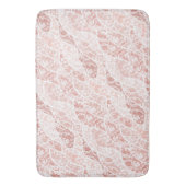 Faux witte kanten visnet badmat (Voorkant Verticaal)