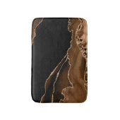 Faux woestijn bruin gemarmerd agate hedendaagse st badmat (Voorkant Verticaal)