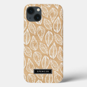 Faux Wood   Aangepaste iPad mini-draagtas met wiel Case-Mate iPhone Case