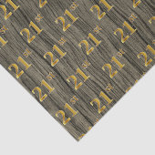 Faux Wood, Faux Gold 21st (21ste) gebeurtenis Tissuepapier (Detail)