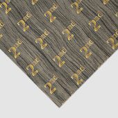 Faux Wood, Faux Gold 2e (tweede) Evenement Tissuepapier (Detail)