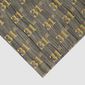Faux Wood, Faux Gold 31st (31ste) gebeurtenis Tissuepapier (Detail)